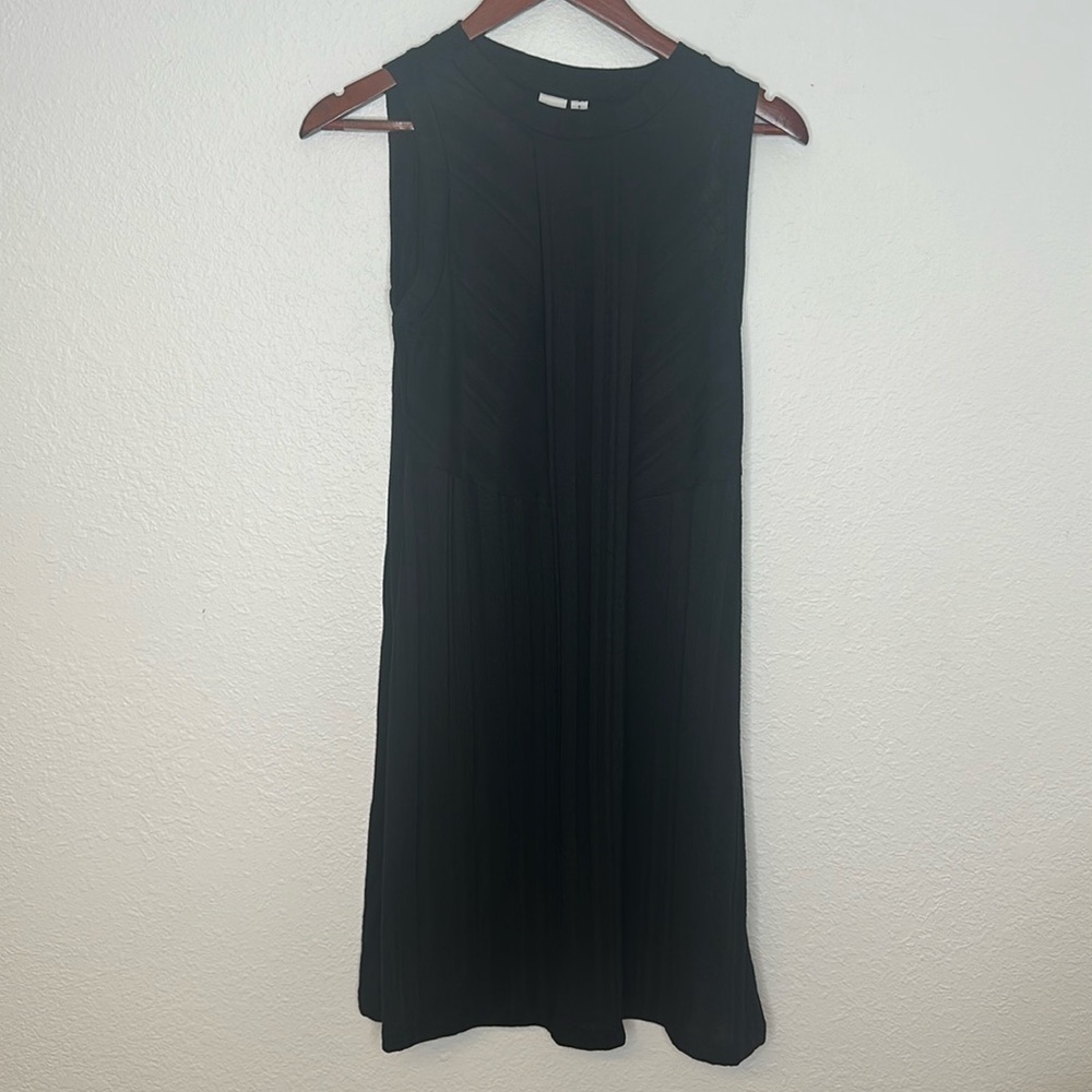 GAP ribbed viscose blend midi black dress size small NWT